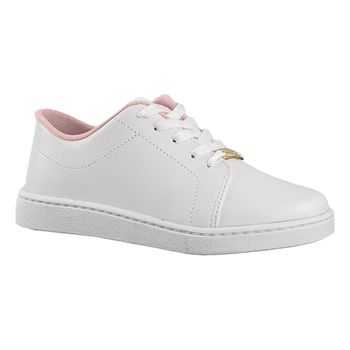 Tenis-Casual-Branco-Kids-Liso-|-Molekinha-Tamanho--36---Cor--BRANCO-0